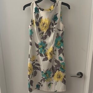 Alyx Floral Mini Dress - Yellow and Teal
